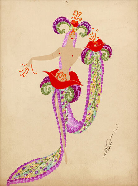 Erté, ‘Les fleurs du mal ’, ca. 1940