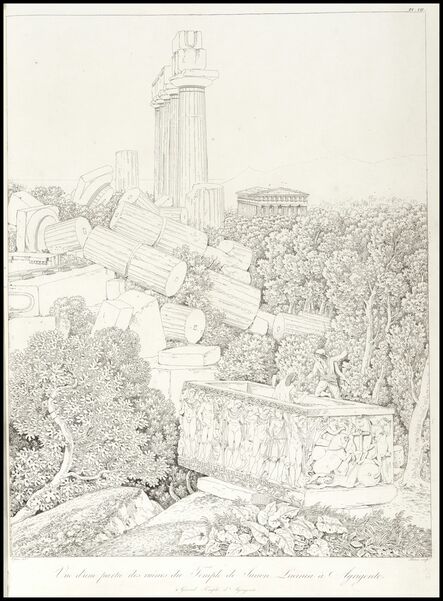 Louis-François Cassas, ‘Vue dune partie des du temple de junon lacinia a agrigente’, 1813