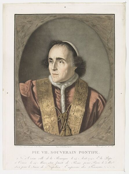 Pierre-Michel Alix, ‘Pie VII. Souverain Pontife ’, 1804