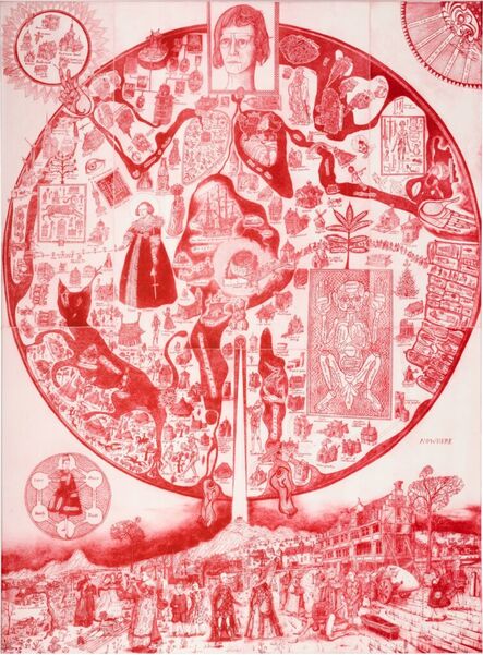 Grayson Perry, ‘Map of Nowhere (Red) (signed)’, 2008