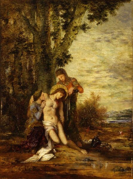 Gustave Moreau, ‘St Sebastian unbound by the Holy Women’, 1869