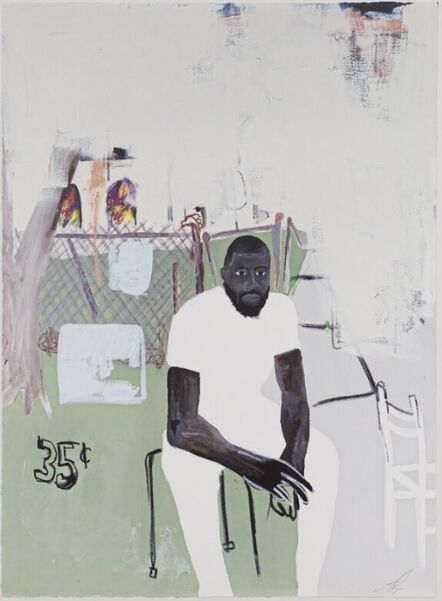 Jammie Holmes, ‘A Self portrait of an Artist on Narrow Street’, 2020