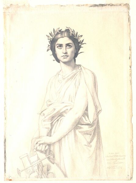 Jules-Clément Chaplain, ‘A Muse’, 1874