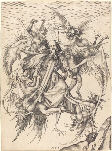 Martin Schongauer, ‘The Tribulations of Saint Anthony’, ca. 1470/1475