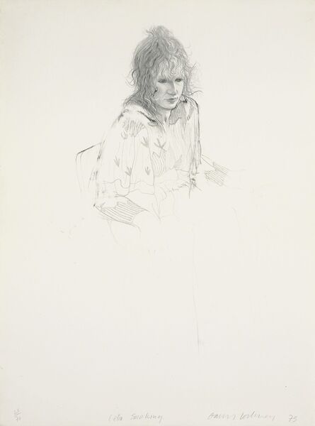 David Hockney, ‘Celia smoking’, 1973