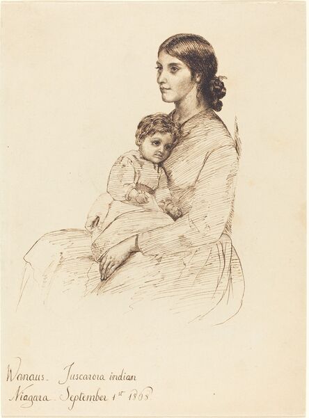 Esther Frances Alexander, ‘Wanaus, Tuscarora Indian’, 1868