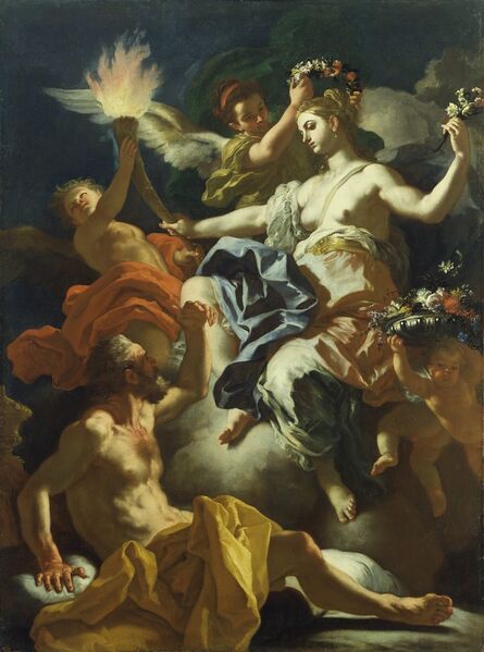Francesco Solimena, ‘Aurora Taking Leave of Tithonus’, 1704