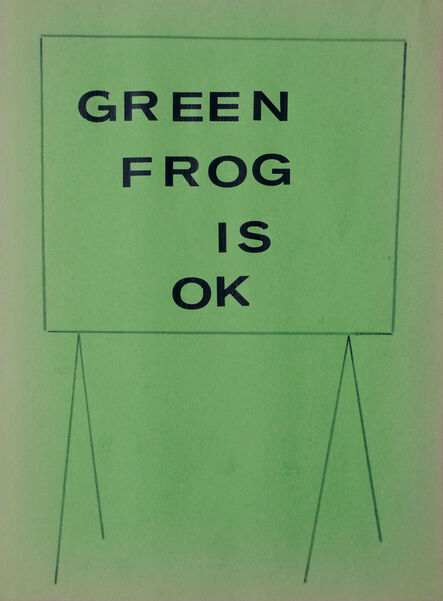 Honza Zamojski, ‘Green Frog is OK’, 2022