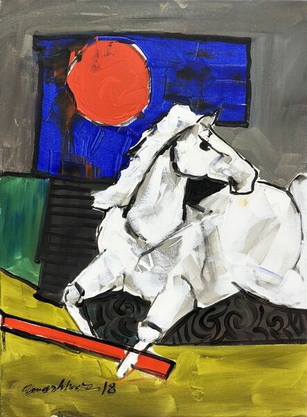 Mashkoor Raza, ‘Horse’, 2018
