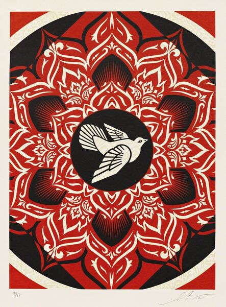 Shepard Fairey, ‘Lotus Target Black’, 2012