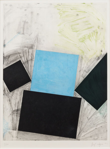 Joel Shapiro, ‘Untitled (Blue Square/With Green)’, 1992