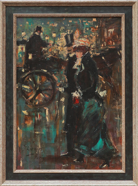 Eugène Galien-Laloue, ‘"Paris Night Street Scene"’, ca. 1910