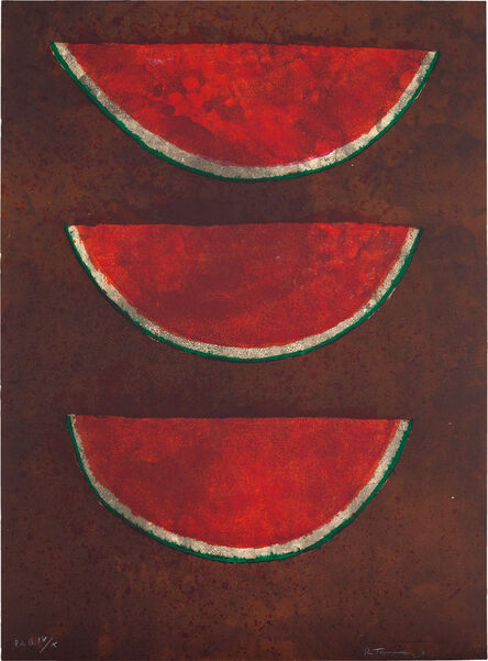 Rufino Tamayo, ‘Sandías (Watermelons), from Rufino Tamayo 15 Lithografías (15 Lithographs)’, 1973