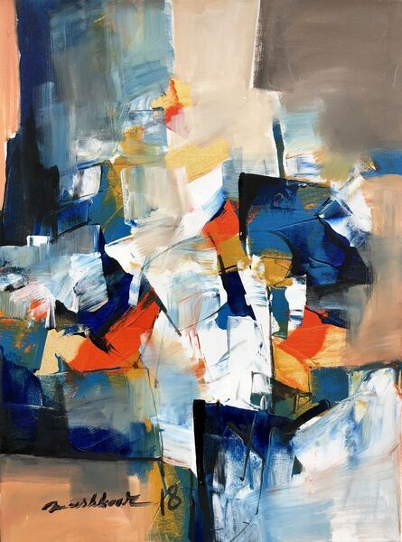 Mashkoor Raza, ‘abstract composition ’, 2018