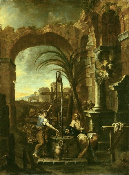 Alessandro Magnasco, called il Lissandrino, ‘Christ and the Samaritan Woman’, 1705-1710