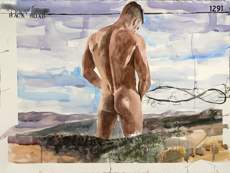 Jack Balas, ‘Back Road (#1291)’, 2015, Drawing, Collage or other Work on Paper, Watercolor and acrylic on paper, CLAMP