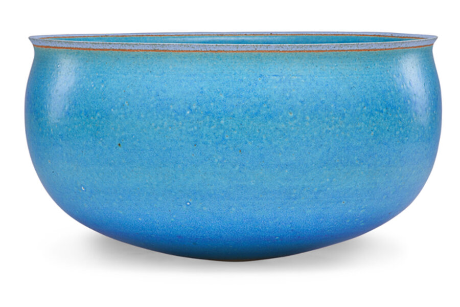 Large turquoise bowl, Copenhagen, Denmark
