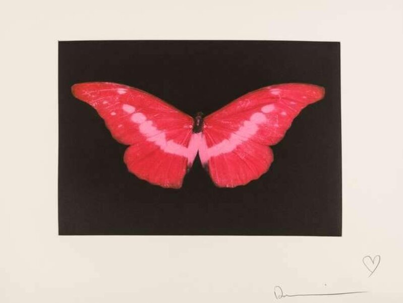 Damien Hirst, ‘Red Butterfly’, 2008, Print, Etching on wove paper, Art Republic