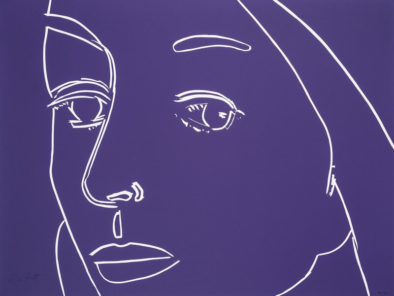 Alex Katz, ‘Ada (Purple)’, 2022, Print, Woodcut in color on 300 gsm paper, David Benrimon Fine Art