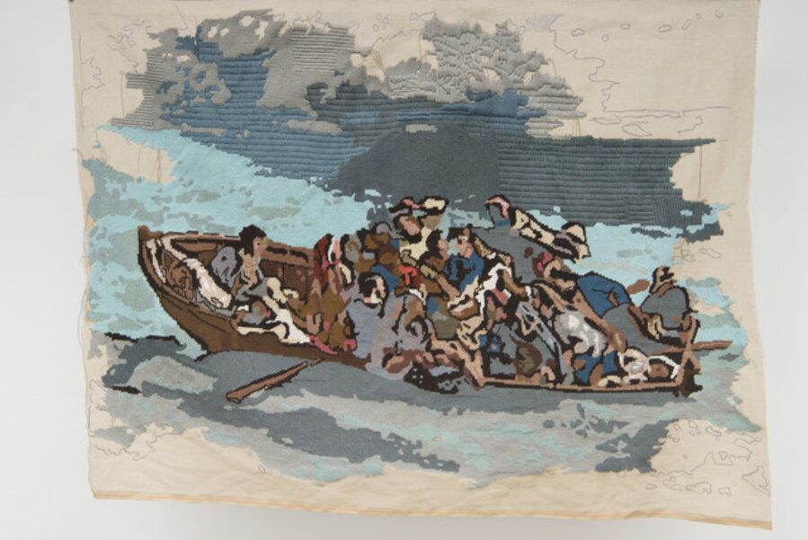 Banner 7, from “Le naufrage de Don Juan”, Eugène Delacroix