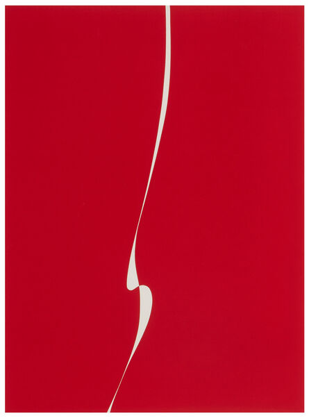 Lorser Feitelson, ‘Untitled (Red with White Line)’, 1971