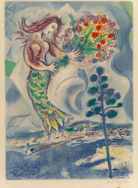 After Marc Chagall, ‘Sirène au pine, from Nice et la Côte d'Azur’, 1967