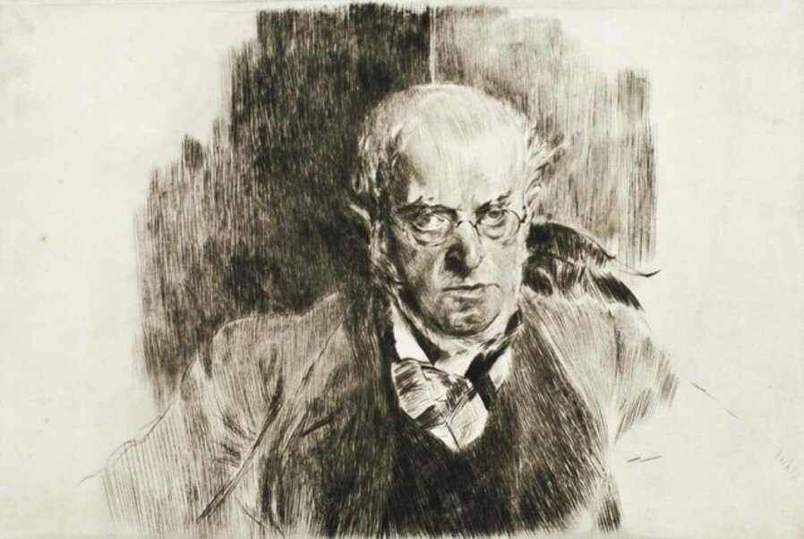 Portrait of Adolph Menzel