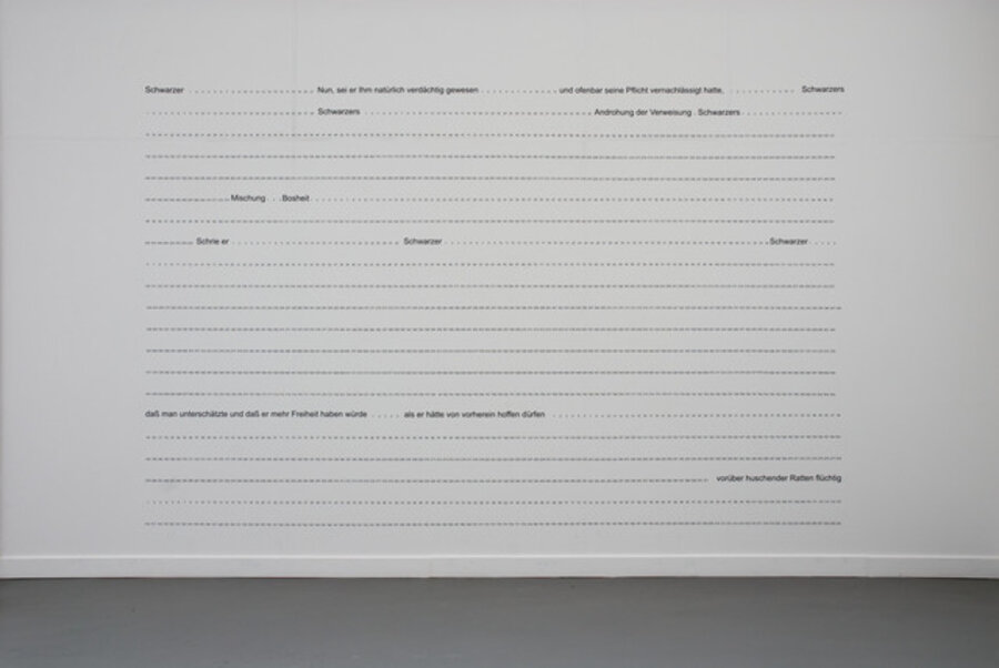SUBMERGED TEXT (THE CASTLE BY FRANZ KAFKA)