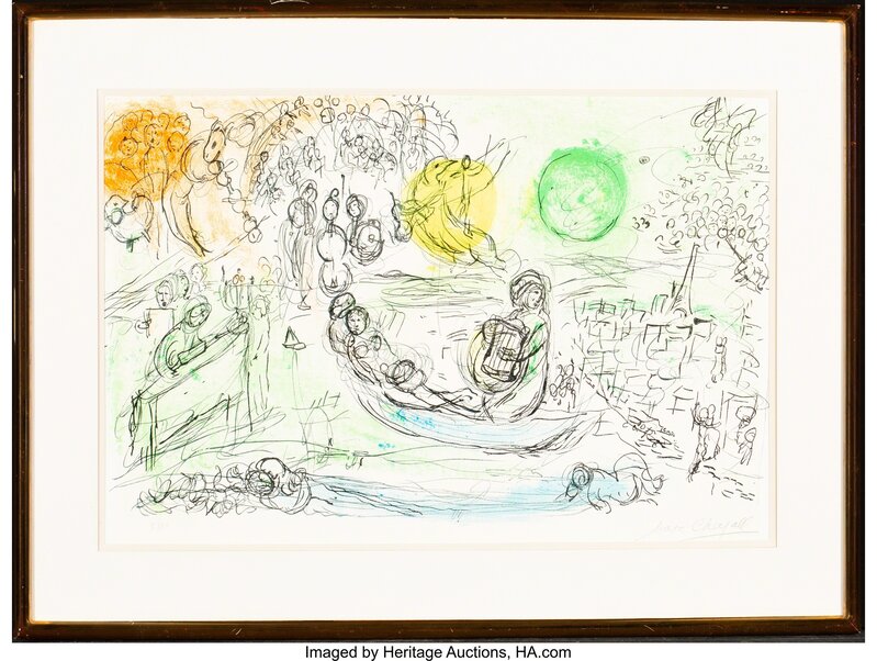 Marc Chagall, ‘Le Concert, from Derriere le Miroir’, 1957, Print, Lithograph in colors on Arches paper, Heritage Auctions