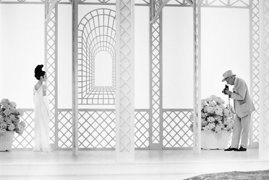 Audrey Hepburn, photographed by Cecil Beaton, on the set of “My Fair Lady”