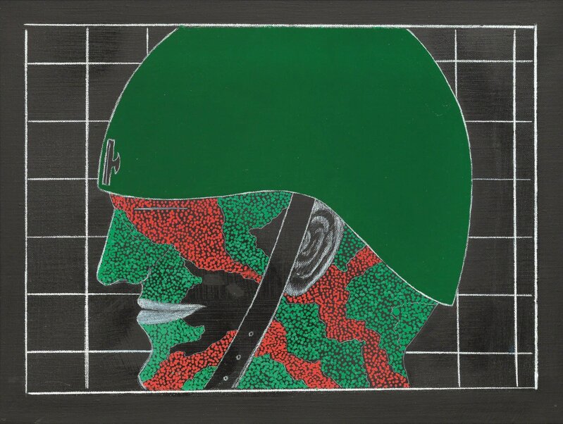 Franco Angeli, ‘Soldier’, 1987-1988, Mixed Media, Mixed media on canvas, Pandolfini