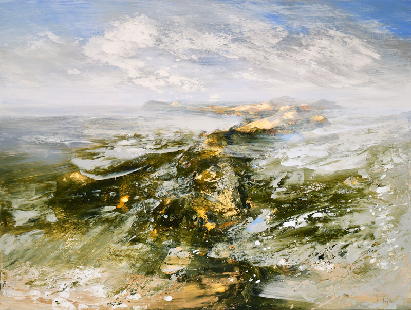 Réal Calder, ‘ Atlantique nord no. 15’, 2019, Painting, Oil on canvas, Thompson Landry Gallery