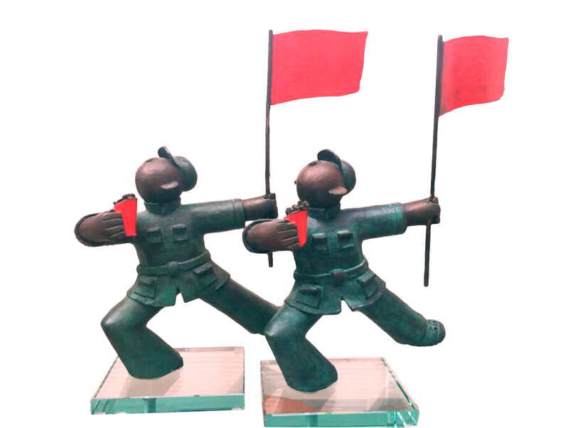Jiang Shuo 蒋朔, ‘Flag 3’, 2006, Sculpture, Bronze, 33 Auction