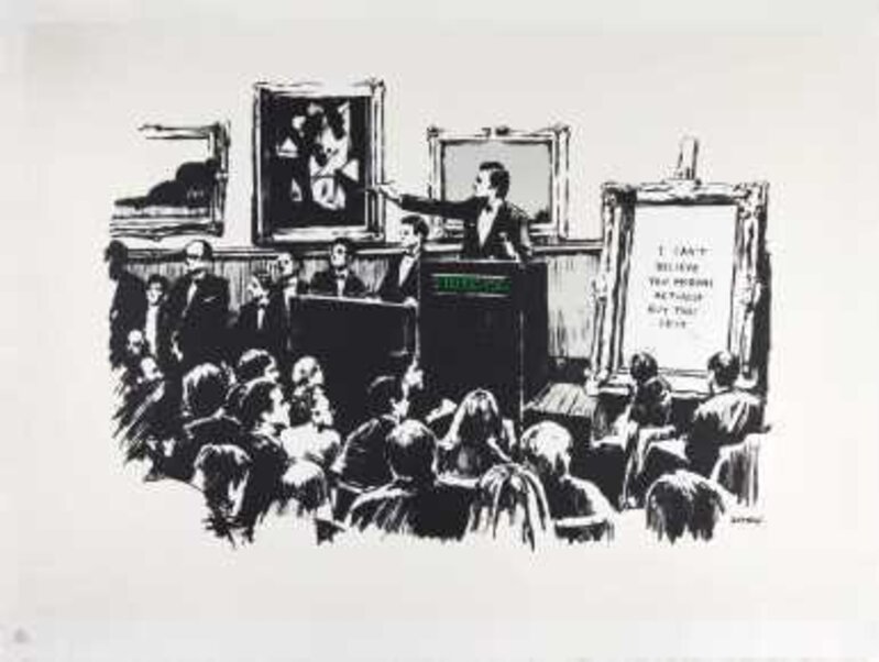 Banksy, ‘Morons’, 2006, Print, Screenprint in colours, Tate Ward Auctions