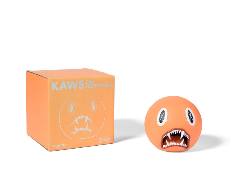 KAWS, ‘CAT TEETH BANK (Orange)’, 2007, Sculpture, Painted cast vinyl, DIGARD AUCTION