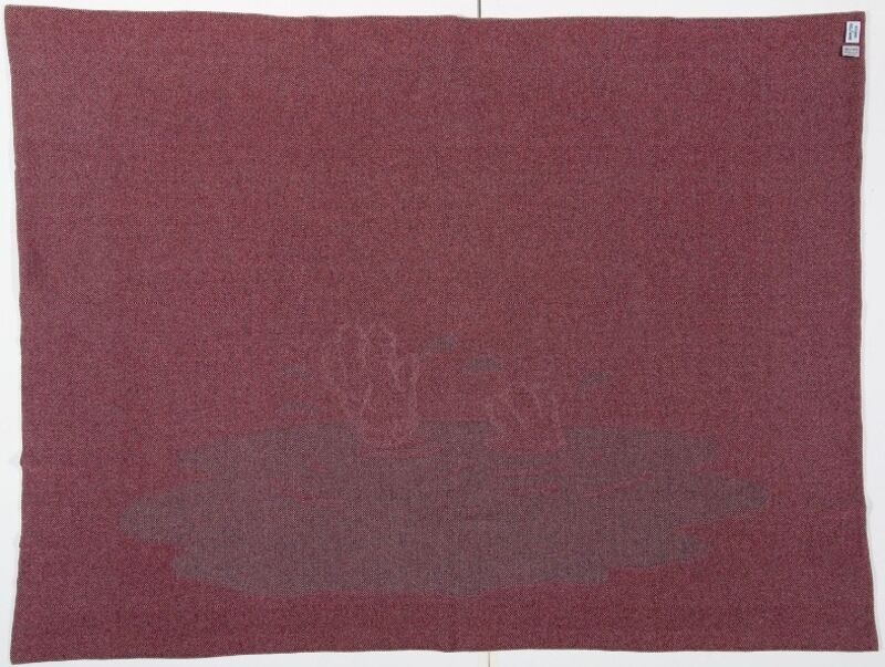 KAWS, ‘KAWS Blanket (Red)’, 2019, Ephemera or Merchandise, 100% superfine cashmere, Baldwin Contemporary