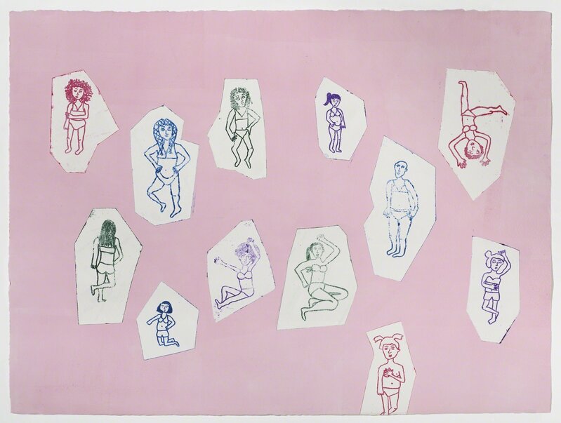 Sara Zielinski, ‘Pink Ladies 8’, 2017, Print, Monotype, Childs Gallery