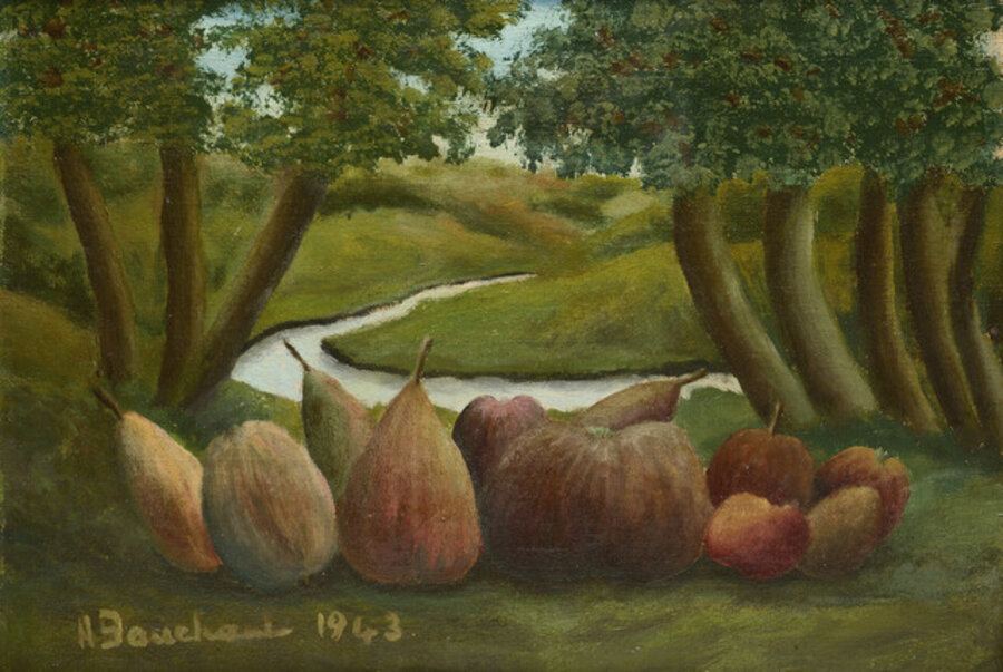 Fruits dans un paysage