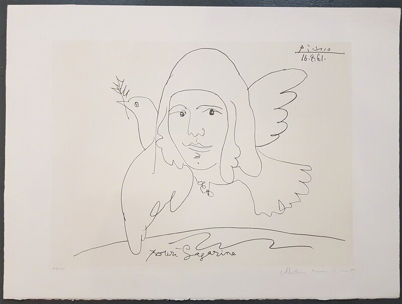 Pablo Picasso, ‘Pour Gagarine (Youri Gagarine), 1961’, 1982, Print, Lithograph on Arches Paper, Cerbera Gallery