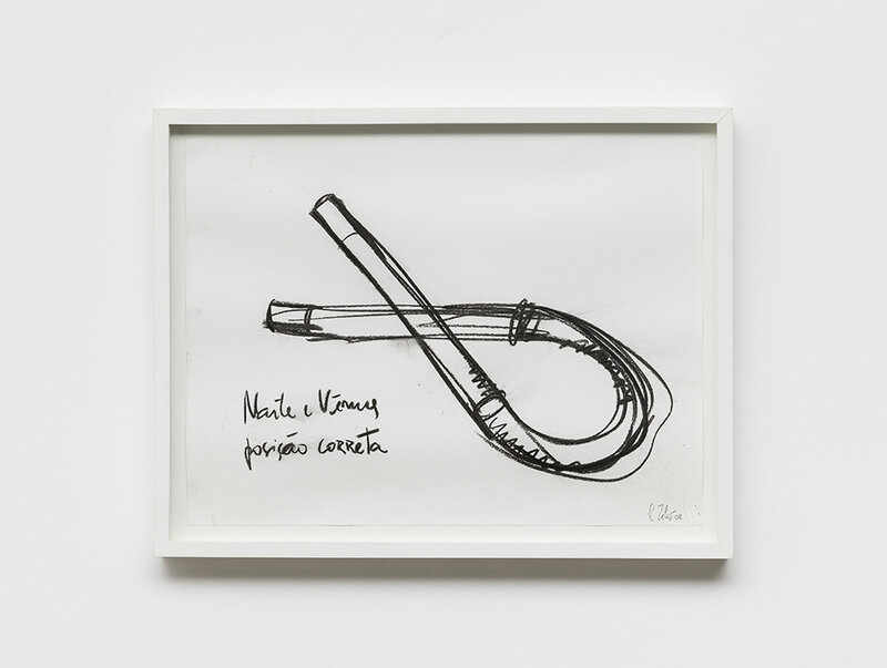 Carlos Zilio, ‘Marte e Vênus (posição correta)’, 2008, Drawing, Collage or other Work on Paper, Charcoal on paper, Galeria Raquel Arnaud
