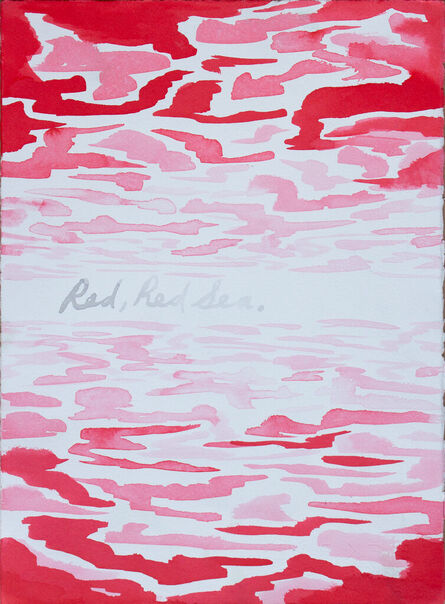 Raymond Pettibon, ‘Untitled (Red, Red Sea.), Untitled (Burnt Orange.), and Untitled (Pop The Cork.) (Three Works)’, 1995