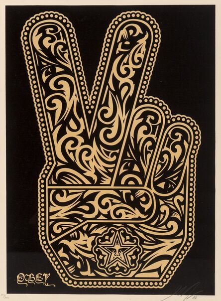 Shepard Fairey, ‘Peace Fingers’, 2006