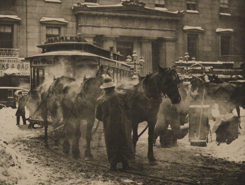 Alfred Stieglitz, ‘The Terminal’, 1893, Photography, Large-format photogravure, printed no later than 1913, mounted, Phillips