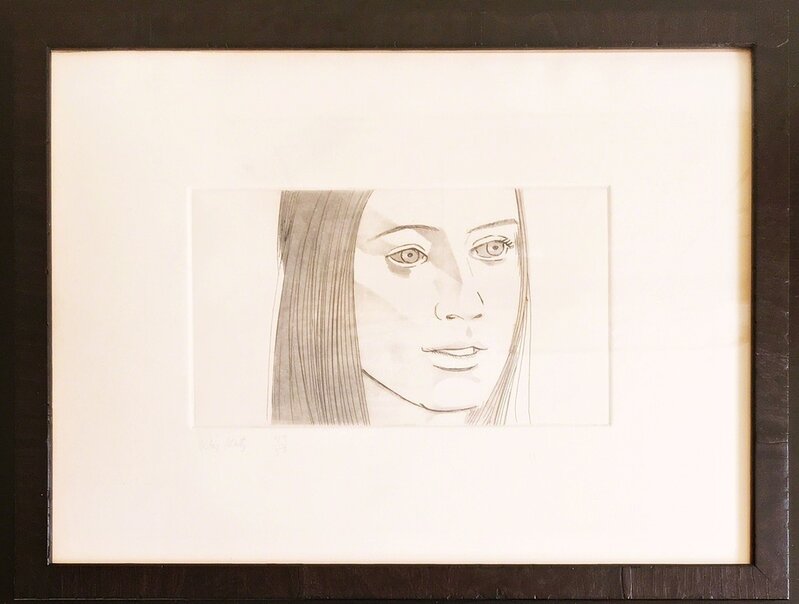 Alex Katz, ‘Mary (Maravell, 53)’, 1972, Print, Etching and aquatint on arches paper. Pencil signed and numbered. Framed and ready to hang., Alpha 137 Gallery Gallery Auction