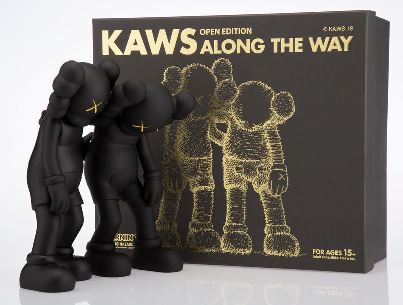 KAWS, ‘Along the Way (Black)’, 2019, Sculpture, Painted cast vinyl, Heritage Auctions
