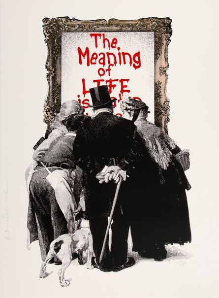 Mr. Brainwash, ‘The Meaning of Life (Red)’, 2019