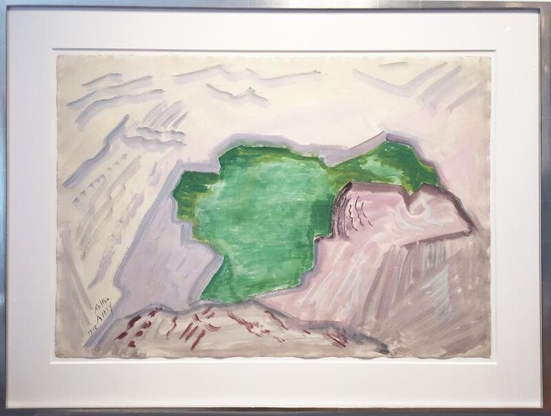 Milton Avery, ‘Pool of Rocks’, 1948, Drawing, Collage or other Work on Paper, Watercolor on Paper, Leslie Feely