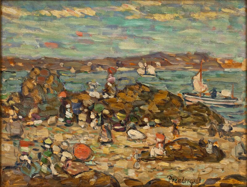 Maurice Brazil Prendergast, ‘Studies St. Malo, No. 27’, ca. 1907, Painting, Oil on panel, Adelson Galleries