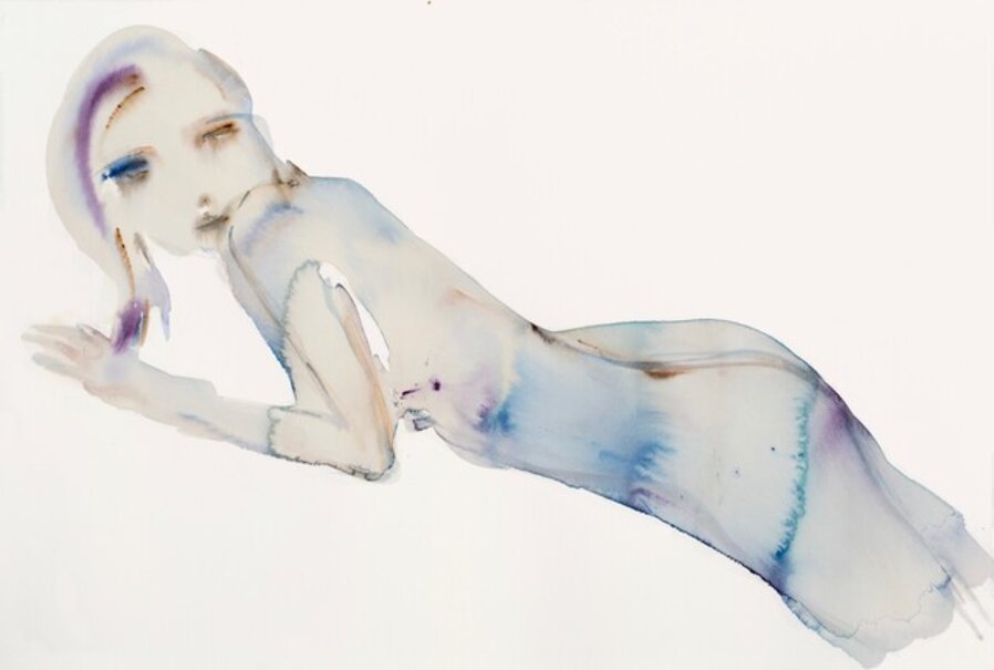 Blue Reclining - Small