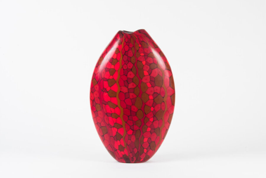 Red Murrine Vase